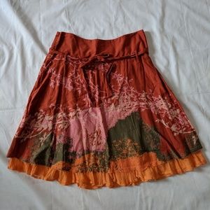 Urban Outfitters Lux A-Line Printed Skirt, size 7